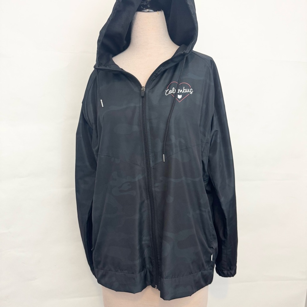 NWT Summit Sportswear Columbus Ohio camouflage windbreaker anorak jacket new L